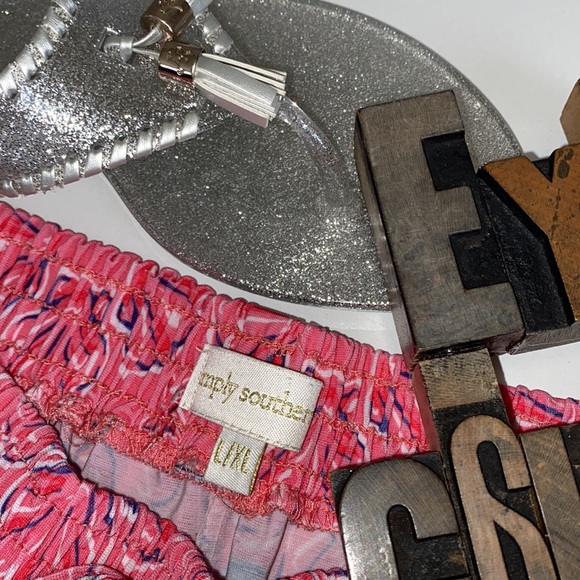 🎀SIMPLY SOUTHERN COLLECTION ‘Wilmington’ Pink Tassel Shorts - Picture 8 of 8